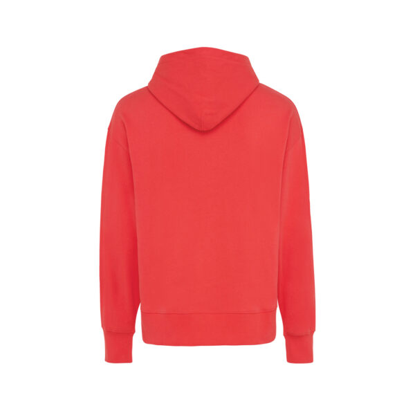 Iqoniq Yoho recycled cotton relaxed hoodie - Luscious Red