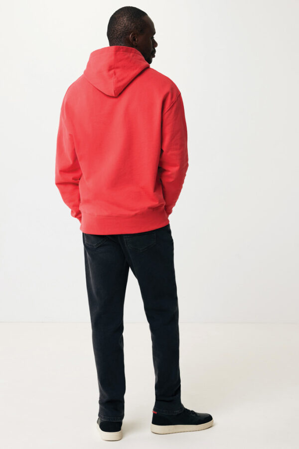 Iqoniq Yoho recycled cotton relaxed hoodie - Luscious Red