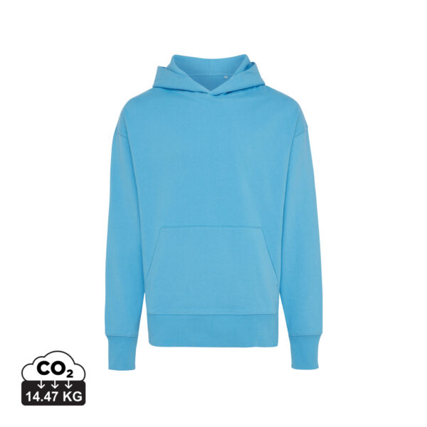 Iqoniq Yoho recycled cotton relaxed hoodie - Tranquil Blue