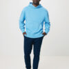 Iqoniq Yoho recycled cotton relaxed hoodie - Tranquil Blue