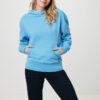 Iqoniq Yoho recycled cotton relaxed hoodie - Tranquil Blue