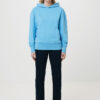 Iqoniq Yoho recycled cotton relaxed hoodie - Tranquil Blue