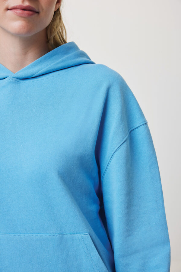 Iqoniq Yoho recycled cotton relaxed hoodie - Tranquil Blue