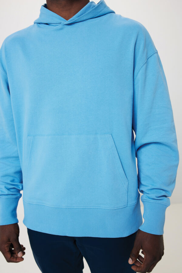 Iqoniq Yoho recycled cotton relaxed hoodie - Tranquil Blue