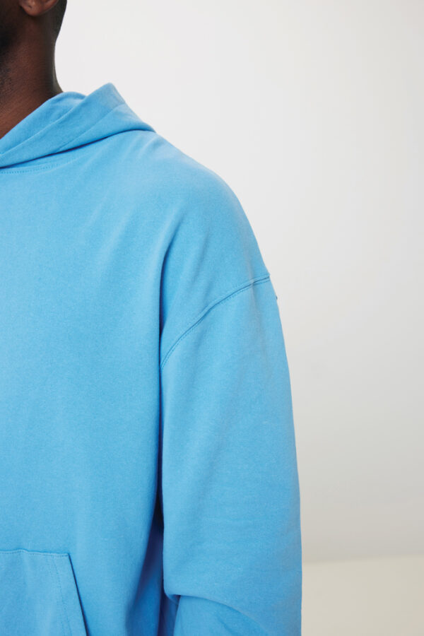 Iqoniq Yoho recycled cotton relaxed hoodie - Tranquil Blue