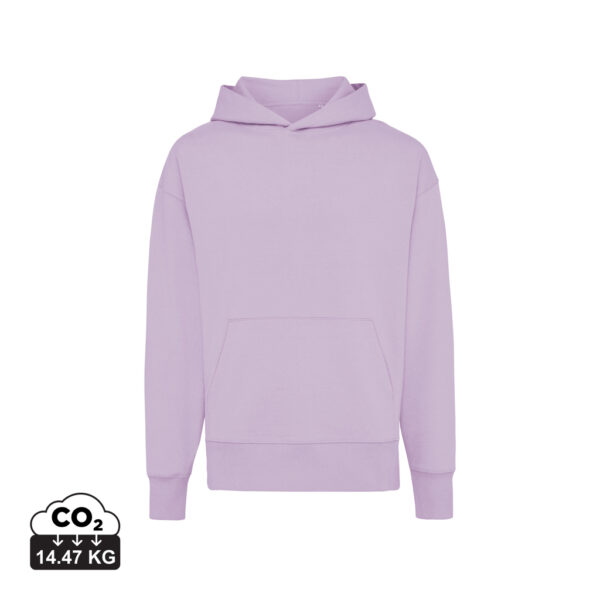 Iqoniq Yoho recycled cotton relaxed hoodie - Lavender