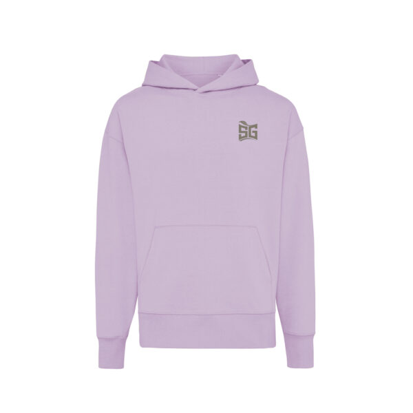 Iqoniq Yoho recycled cotton relaxed hoodie - Lavender