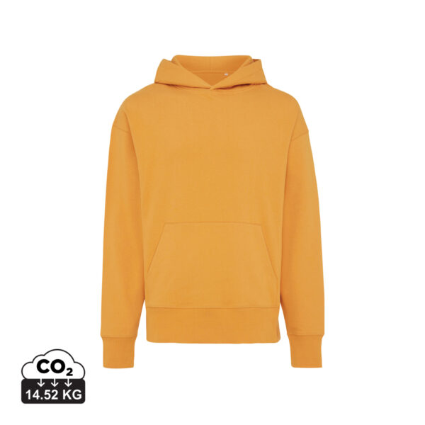 Iqoniq Yoho recycled cotton relaxed hoodie - Sundial Orange