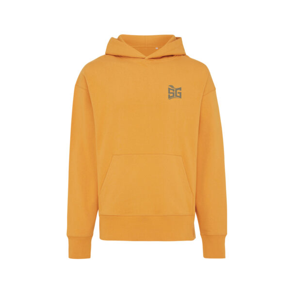 Iqoniq Yoho recycled cotton relaxed hoodie - Sundial Orange