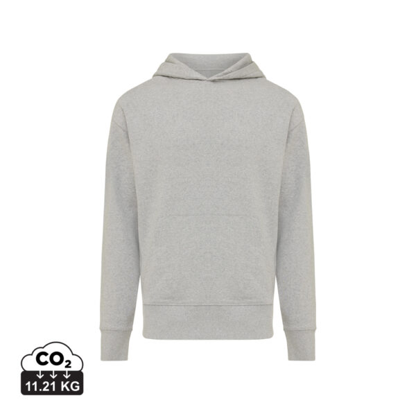 Iqoniq Yoho recycled cotton relaxed hoodie - Heather Grey