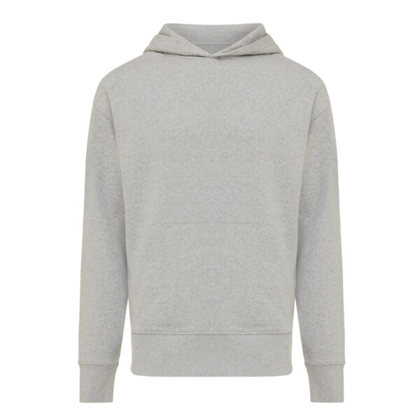 Iqoniq Yoho recycled cotton relaxed hoodie - Heather Grey