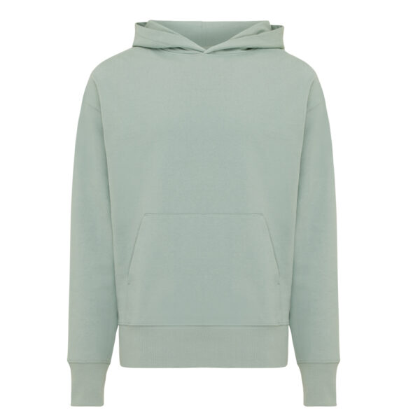 Iqoniq Yoho recycled cotton relaxed hoodie - Iceberg Green