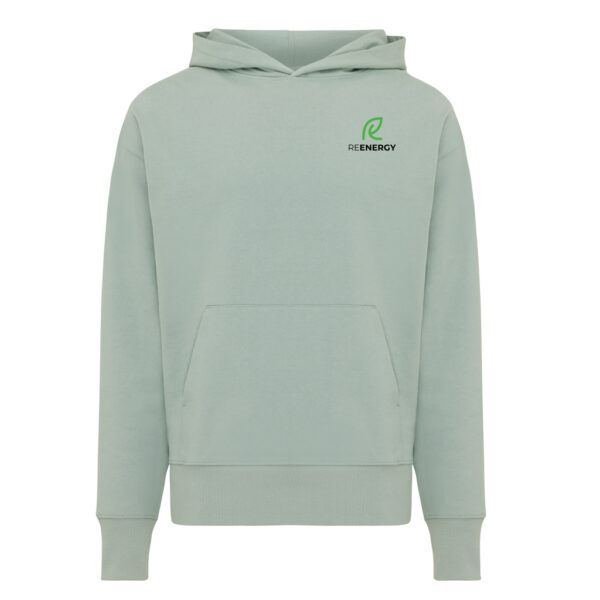 Iqoniq Yoho recycled cotton relaxed hoodie - Iceberg Green