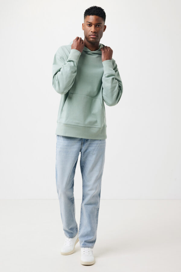 Iqoniq Yoho recycled cotton relaxed hoodie - Iceberg Green