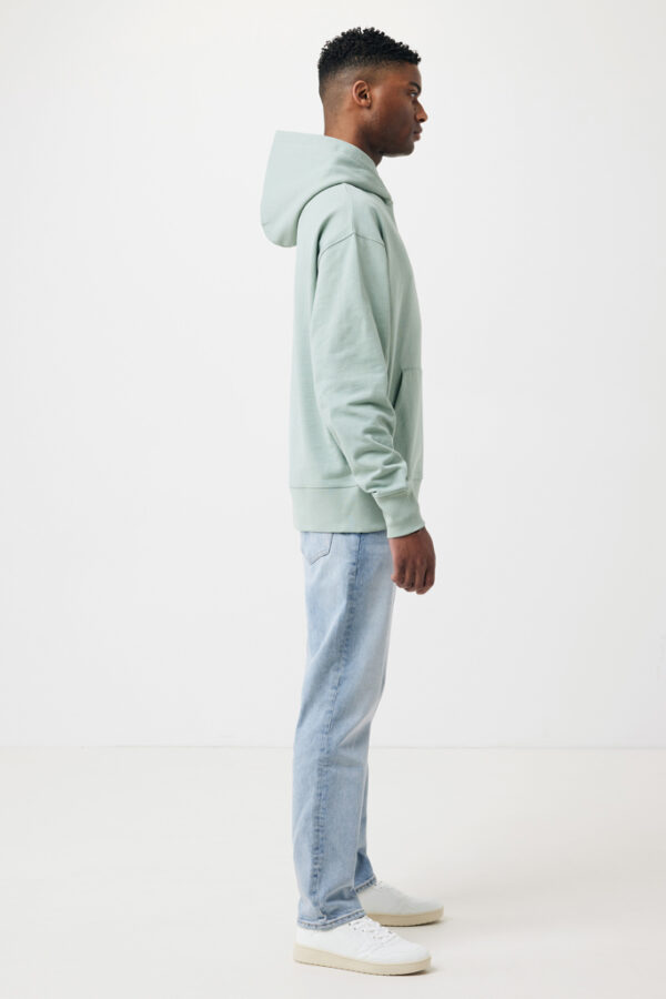 Iqoniq Yoho recycled cotton relaxed hoodie - Iceberg Green