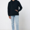 Iqoniq Trivor recycled polyester microfleece hoodie - Black