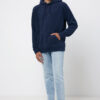 Iqoniq Trivor recycled polyester microfleece hoodie - Navy