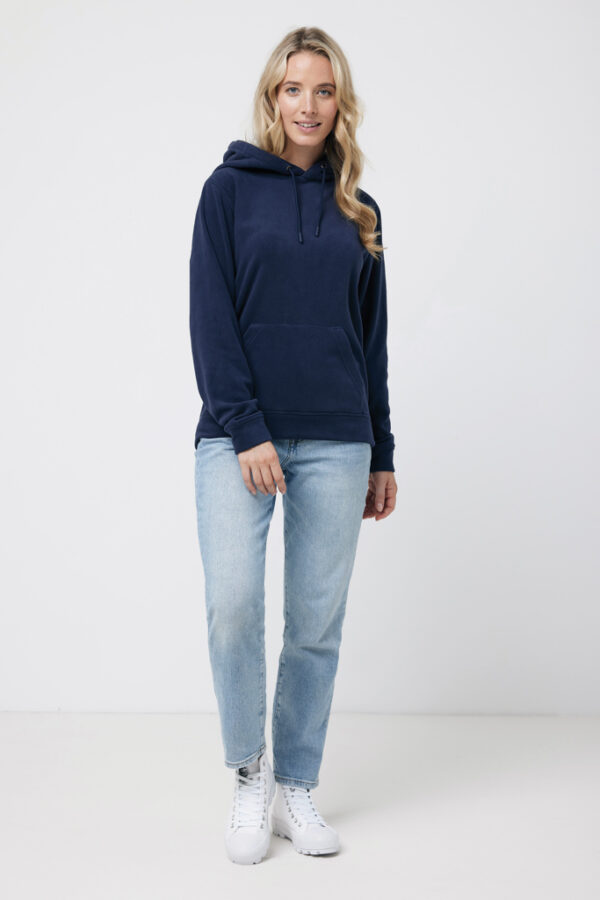 Iqoniq Trivor recycled polyester microfleece hoodie - Navy