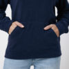 Iqoniq Trivor recycled polyester microfleece hoodie - Navy