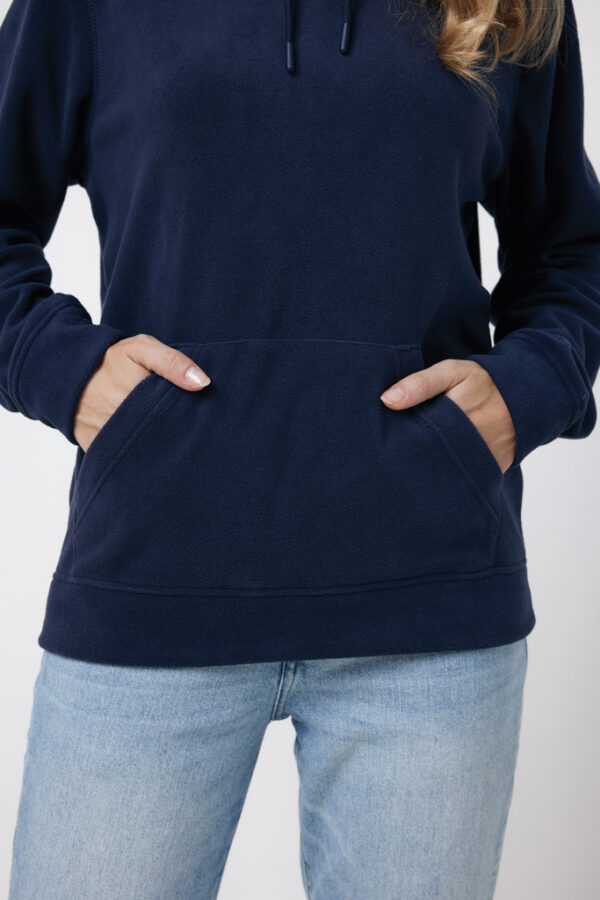 Iqoniq Trivor recycled polyester microfleece hoodie - Navy