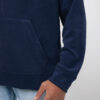 Iqoniq Trivor recycled polyester microfleece hoodie - Navy