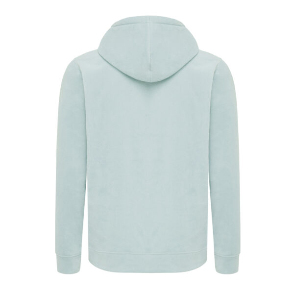 Iqoniq Trivor recycled polyester microfleece hoodie - Iceberg Green