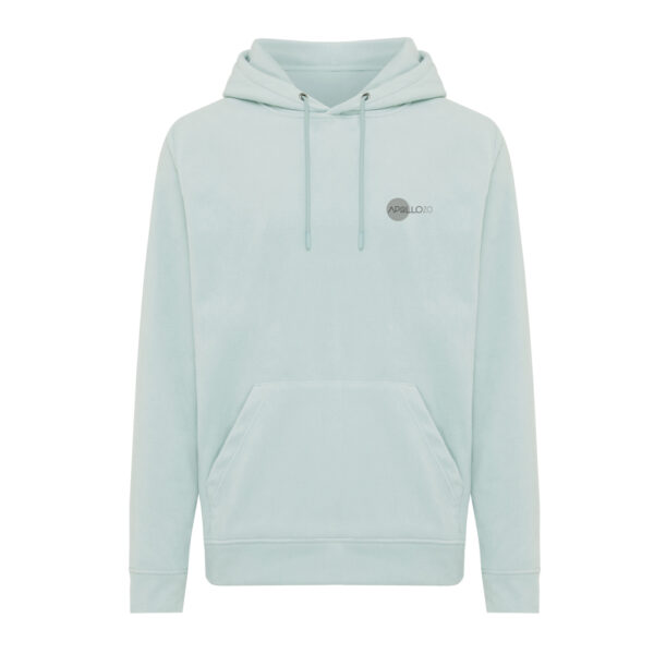 Iqoniq Trivor recycled polyester microfleece hoodie - Iceberg Green