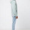 Iqoniq Trivor recycled polyester microfleece hoodie - Iceberg Green