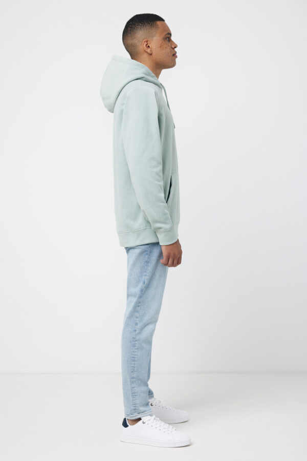 Iqoniq Trivor recycled polyester microfleece hoodie - Iceberg Green