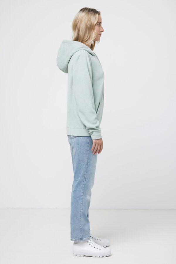 Iqoniq Trivor recycled polyester microfleece hoodie - Iceberg Green