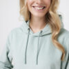 Iqoniq Trivor recycled polyester microfleece hoodie - Iceberg Green