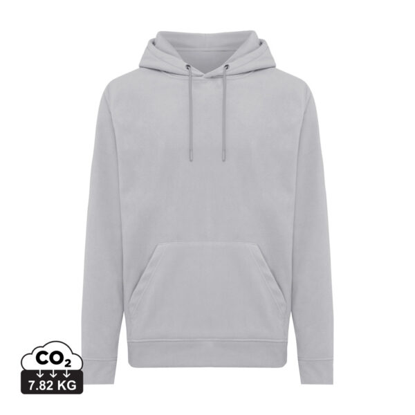 Iqoniq Trivor recycled polyester microfleece hoodie - Storm Grey