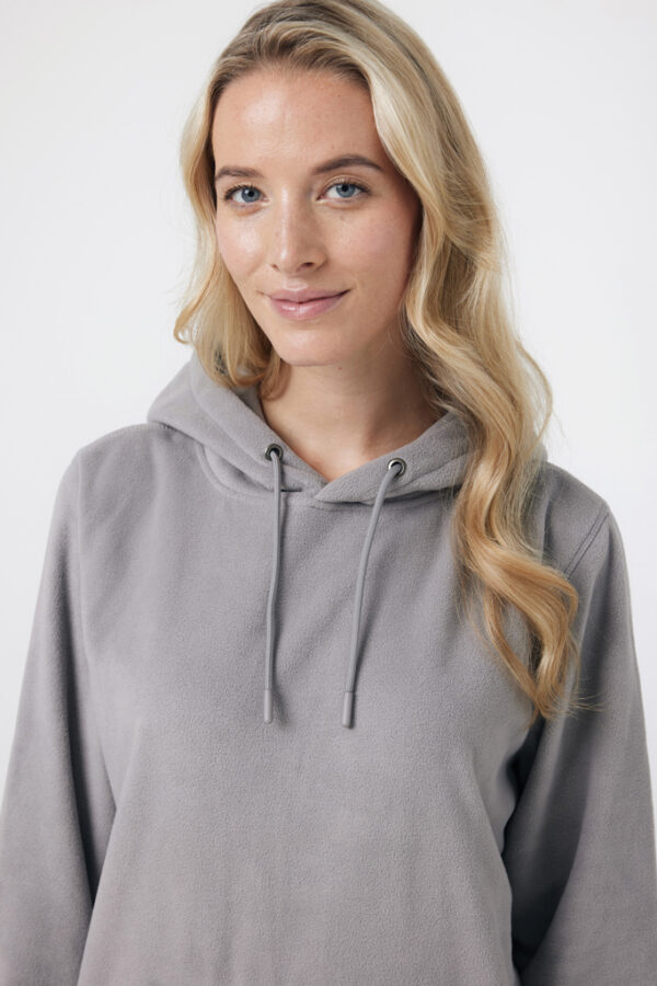 Iqoniq Trivor recycled polyester microfleece hoodie - Storm Grey