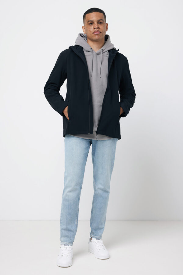 Iqoniq Trivor recycled polyester microfleece hoodie - Storm Grey