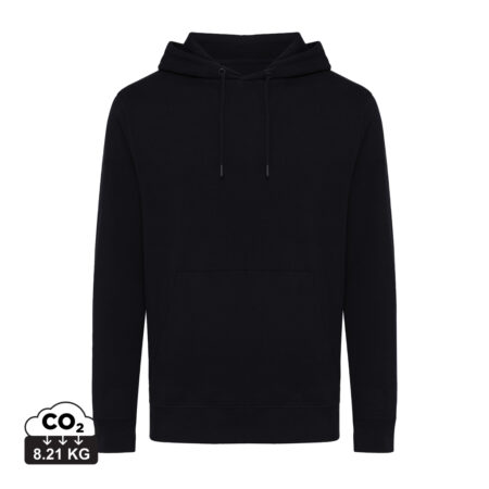 Iqoniq Rila lightweight recycled cotton hoodie - Black