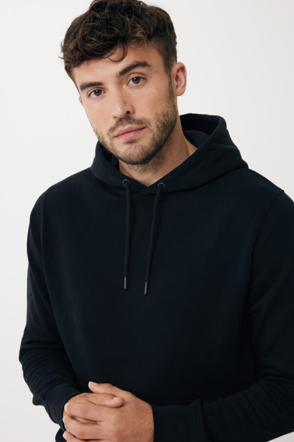 Iqoniq Rila lightweight recycled cotton hoodie - Black