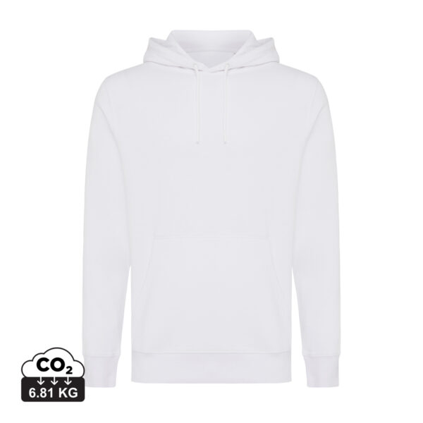 Iqoniq Rila lightweight recycled cotton hoodie - Recycled White