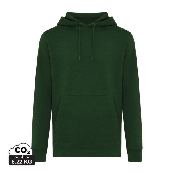 Iqoniq Rila lightweight recycled cotton hoodie - Forest Green