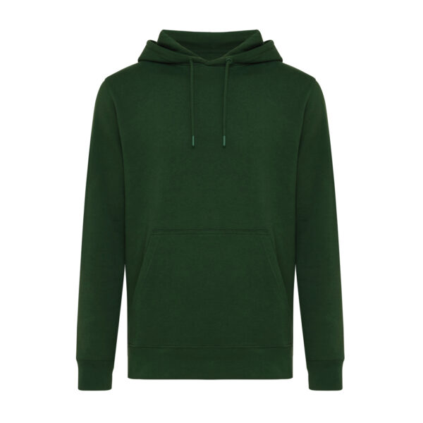 Iqoniq Rila lightweight recycled cotton hoodie - Forest Green