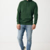 Iqoniq Rila lightweight recycled cotton hoodie - Forest Green