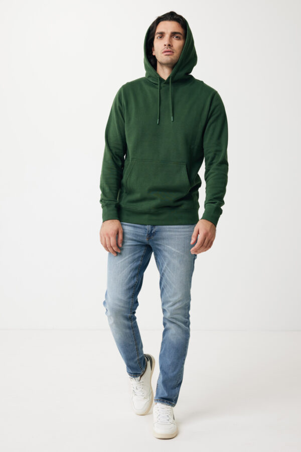 Iqoniq Rila lightweight recycled cotton hoodie - Forest Green