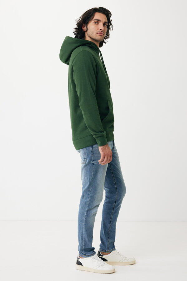 Iqoniq Rila lightweight recycled cotton hoodie - Forest Green