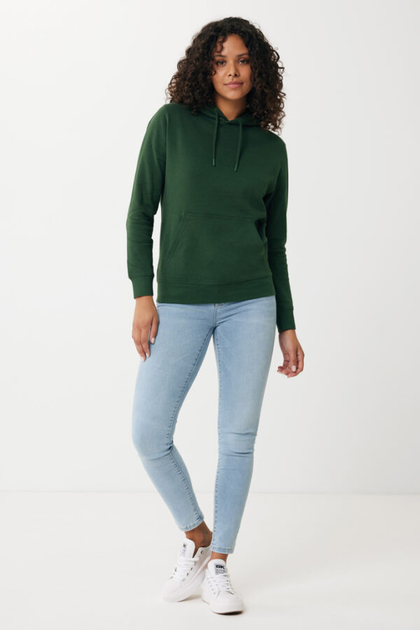 Iqoniq Rila lightweight recycled cotton hoodie - Forest Green