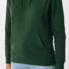 Iqoniq Rila lightweight recycled cotton hoodie - Forest Green