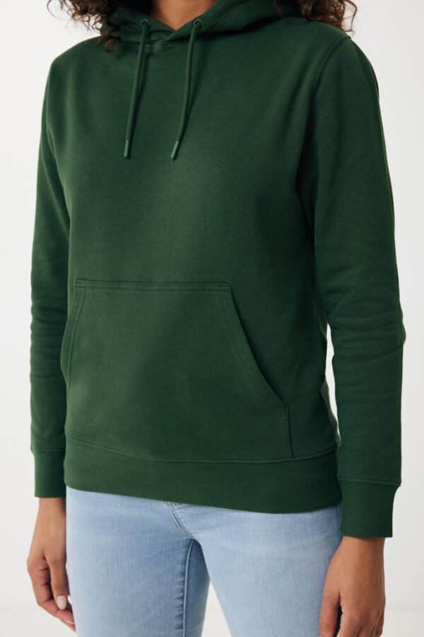 Iqoniq Rila lightweight recycled cotton hoodie - Forest Green