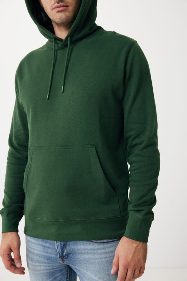 Iqoniq Rila lightweight recycled cotton hoodie - Forest Green