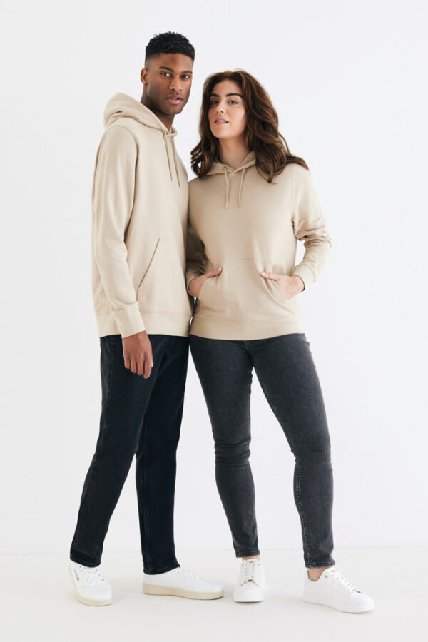 Iqoniq Rila lightweight recycled cotton hoodie - Desert