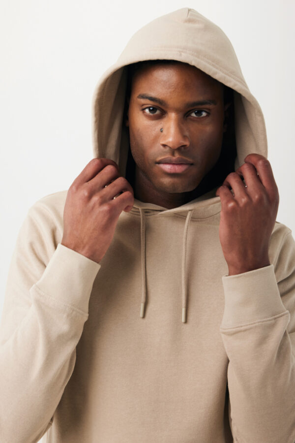 Iqoniq Rila lightweight recycled cotton hoodie - Desert