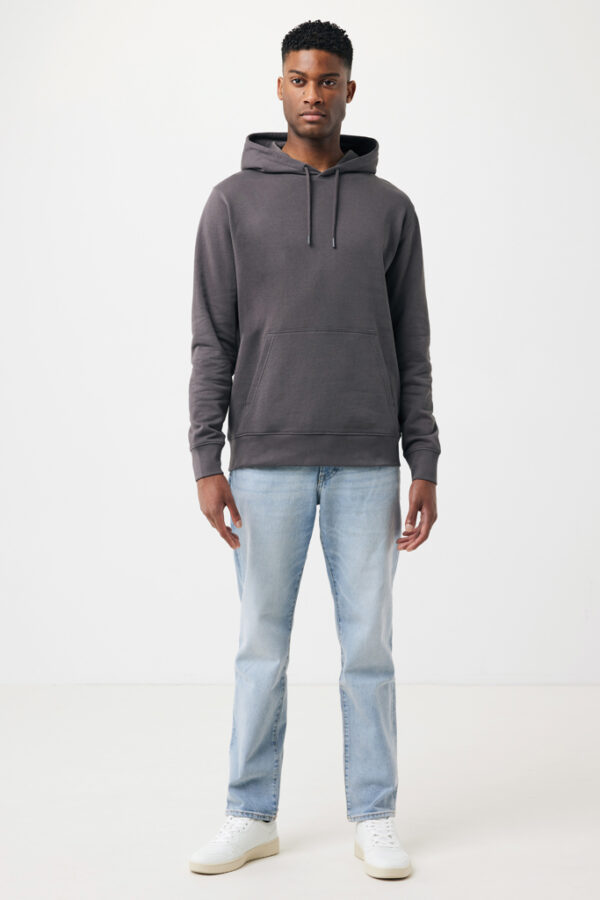 Iqoniq Rila lightweight recycled cotton hoodie - Anthracite