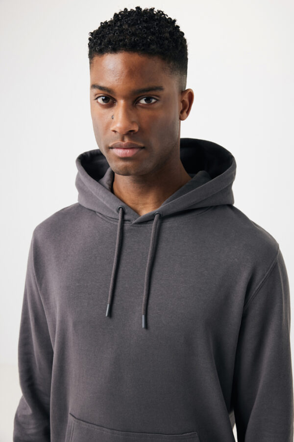 Iqoniq Rila lightweight recycled cotton hoodie - Anthracite